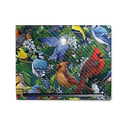 Image of MightySkins Carbon Fiber Skin Compatible with Alienware M18 R1 (2023) Full Wrap Kit - Penguin | Protective, Durable Textured Carbon Fiber Finish | Easy to Apply & Change Styles | Made in The USA