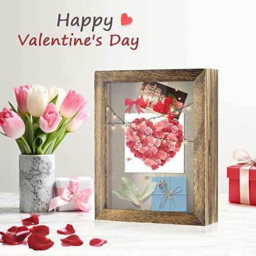 image for Love-KANKEI Shadow Box Frame 8x10 Shadow Box Display Case with Linen B
