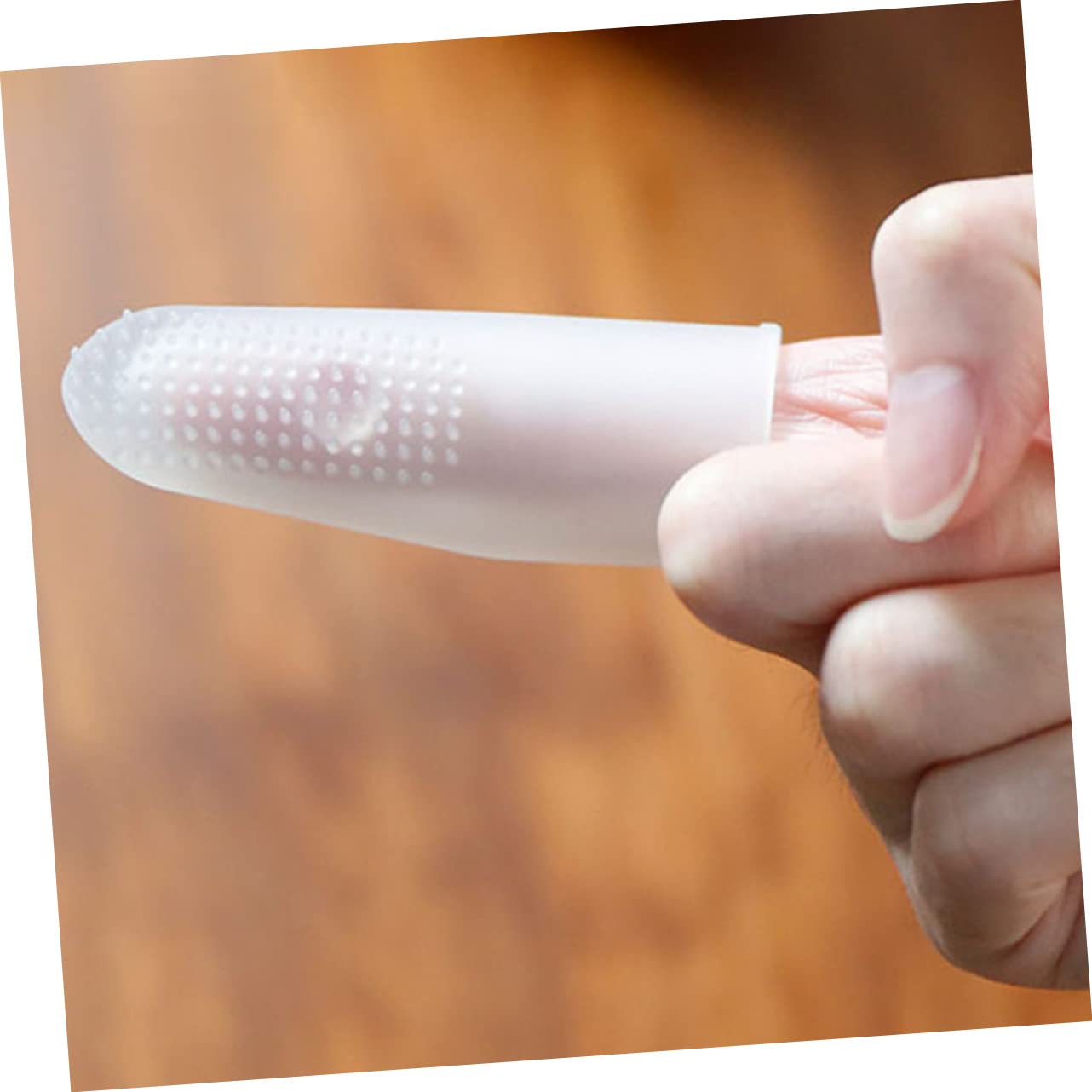 BESPORTBLE 4pièces Brosse à Dents Pour Chien Silicone Transparent Outil De Nettoyage Pour Animaux De Compagnie Facile à Utiliser Pour Hygiène Bucco- Chiens