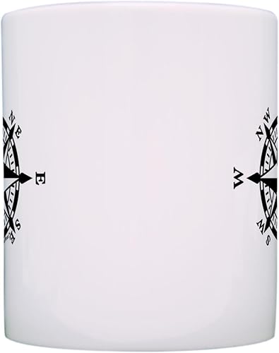 Miniatura 4 de ThisWear Regalos de campamento para mujeres, brújula náutica, brújula, senderismo, camping, regalos temáticos, taza de café de cerámica de 11 oz con