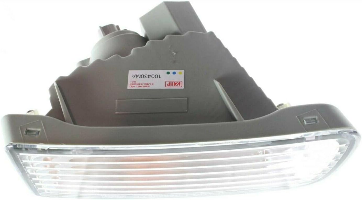 Turn Signal Light Passenger Side Clear Lens with Bulb Lamp Plastic