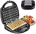 KELITINAus Tostapane Sandwich, Waffle Waffle Antiaderente, Facile da Usare, Pulire e Immagazzinare, Acciaio Inossidabile Premium