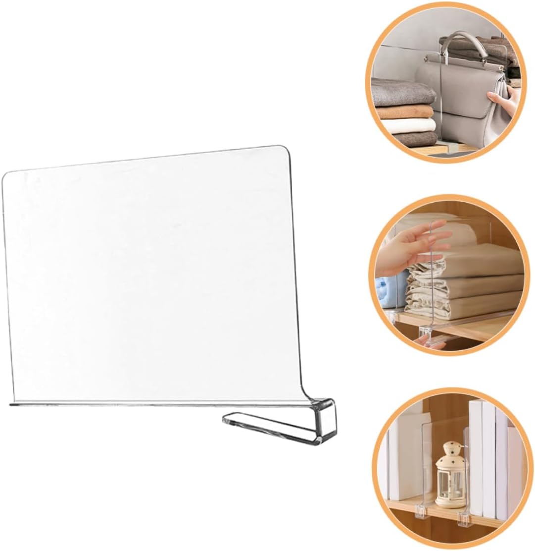 Alipis 6pcs Shelf Dividers for Closet Organization Dividers for Bedroom and Bathroom Storage Sturdy Closet Separator for Clothing and Accessories