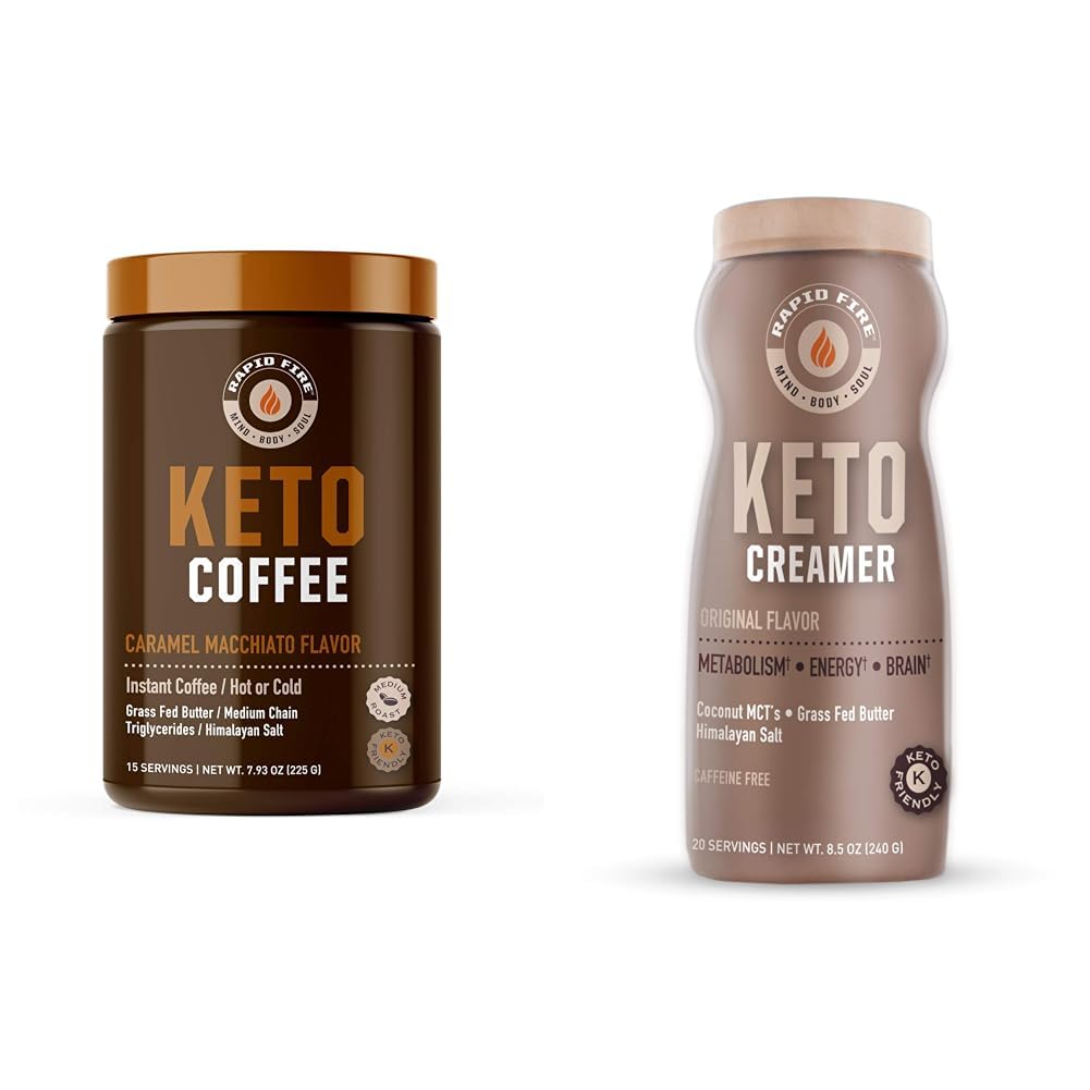 Amazon.com: Rapid Fire Ketogenic Coffee Mix Caramel Macchiato with