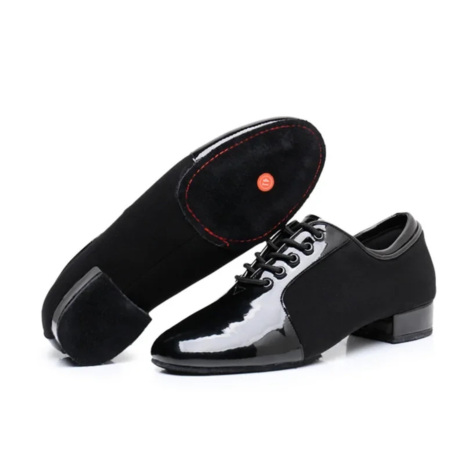 Scarpe da ballo uomo traspiranti tacco basso suola morbida per tango salsa latino-americani
