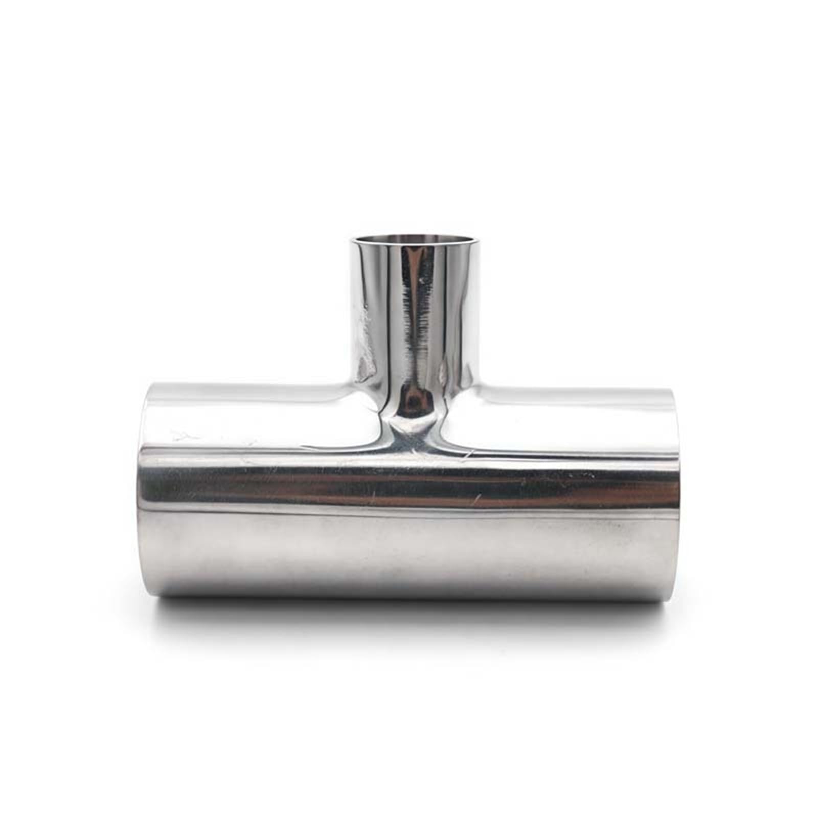 Metal Bar 1PCS 19mm to 76mm SS304 Stainless Steel Pipe OD Butt Welding Reducer Tee 3 Way Sanitary Fitting Spliter(57 x 45 x 57mm)