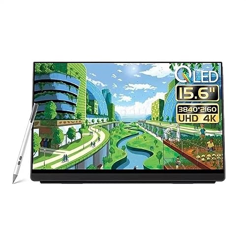 Image of Travel Screen 4K IPS HD Touch Screen 15.6 Inch Cell Phone Laptop External Expansion Screen Office Portable Monitor Gaming
