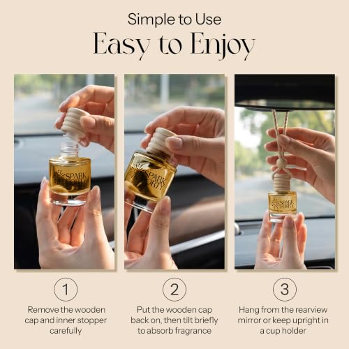 Image of Caramel Car Air Freshener Hanging | Car Perfume, 8 ml