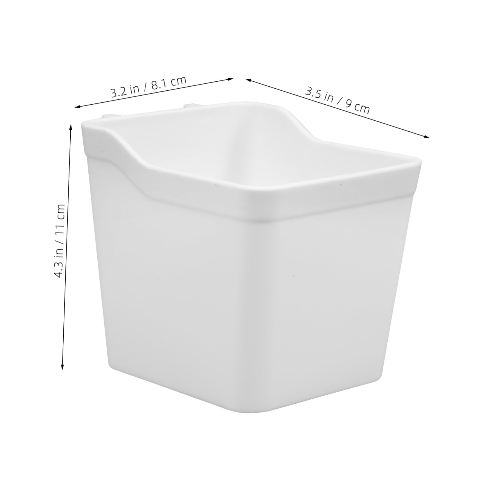 Garneck 6pcs Cup Holder Pegboard Baskets Garage Peg Board Basket Organizers Accessories Bins Storage Workbench Tool Organizer Pegboard Tool Organizer White Abs