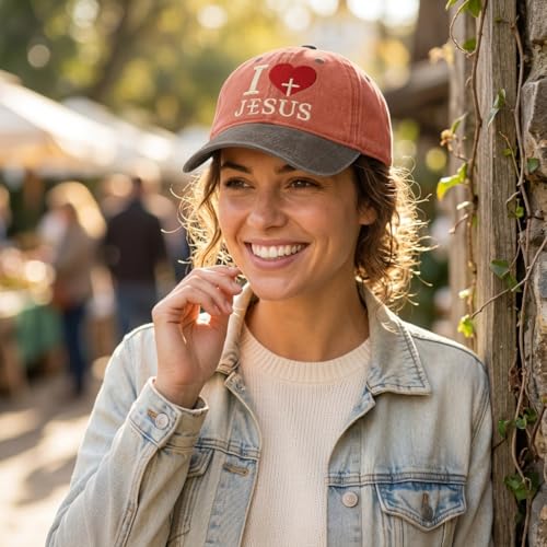 Image of I, Love Embroidered Baseball Cap