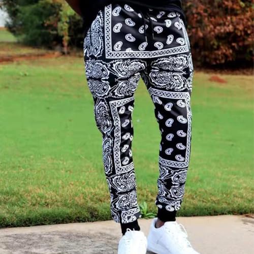 Mens Active Open Bottom Sweatpants Casual Drawstring Elastic Waist Gym Athletic Drawstring Sport Trousers2