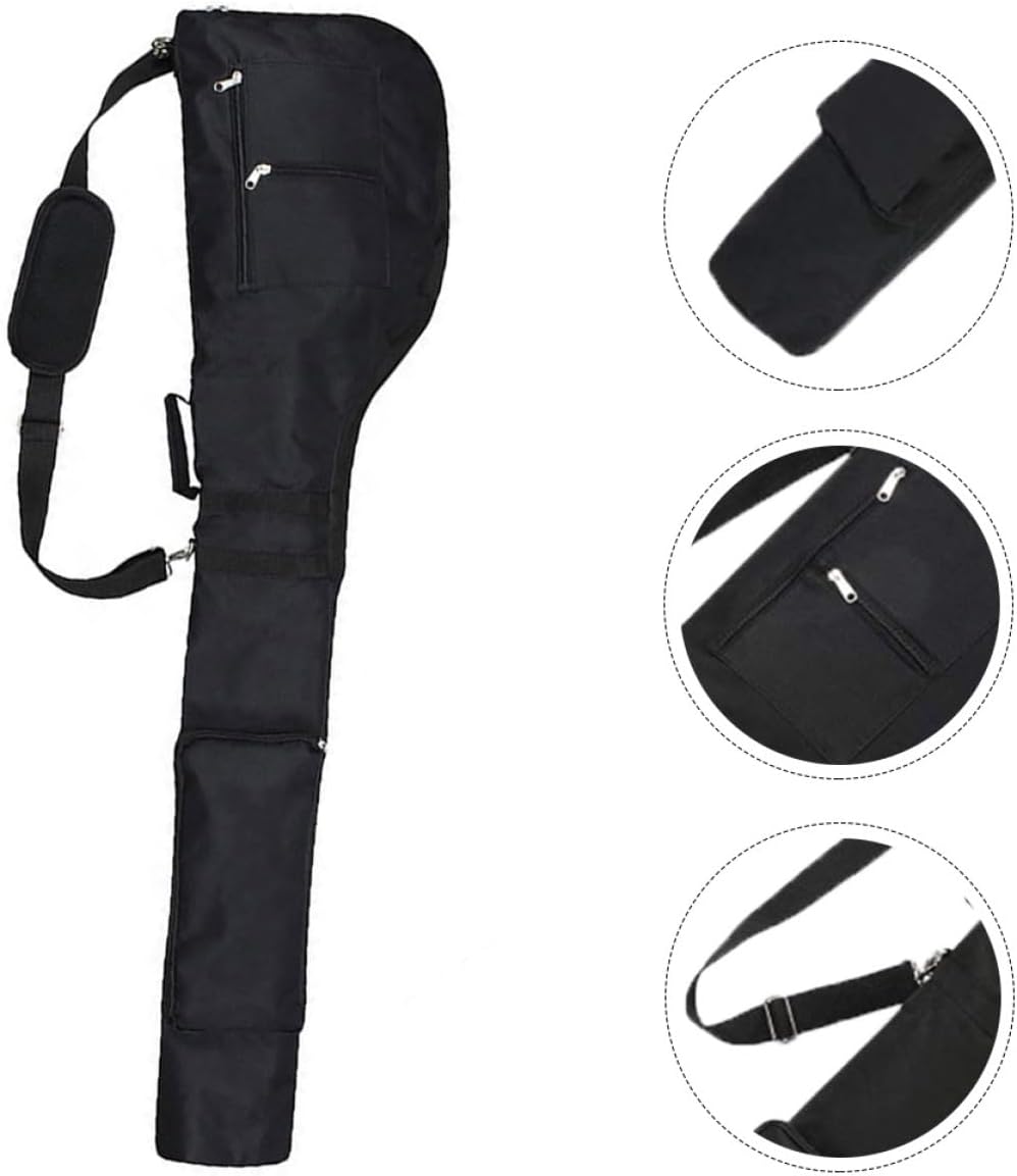 Single Shoulder Golf Club Bag Portable Wear Resistant Carrier for Easy Transport Lightweight Design for Golfing Accessories