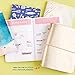 Erin Condren On The Go Folio - Champagne, Small Size Holder Case to Protect Your Petite Planners and Petite Journals for Travel. Stylish and Easy Elastic Band Enclosure