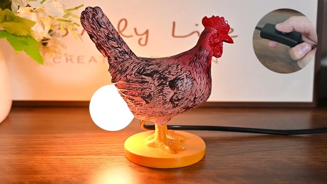 AMPlug in Chicken Egg Lamp, Funny Chicken Butt Night Light with