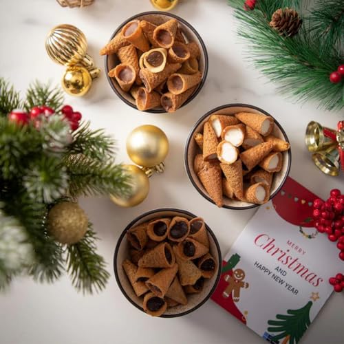 Image of Nova Nova | Best Bites Choco Filled Cones | Classic Chocolate Flavours (Belgian, White & Dark Chocolate) - All in one pack (100g) | 100% Eggless