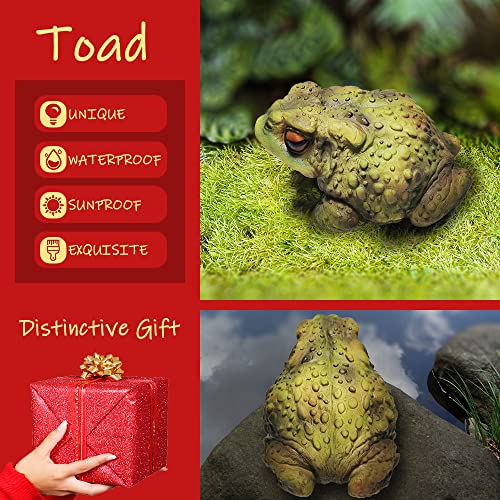 Sunthus Frog Toad Sculptures Garden Statues Yard Art Resin Decorations Outdoor Garden Decor #TOP1
