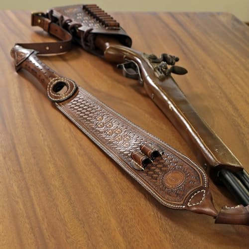 Tourbon Realizzato A Mano In Pelle Per Fucile, Poggiaguancia Per Calcio, Calciolo Con Cinturino Regolabile Per Pistola - 6