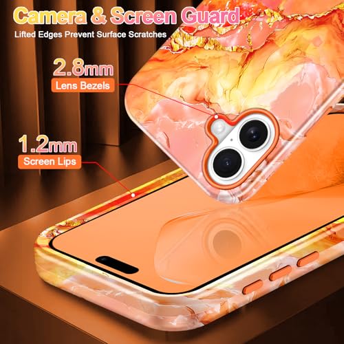 Coque iPhone 17 fine et robuste avec finition marbrée élégante - 6