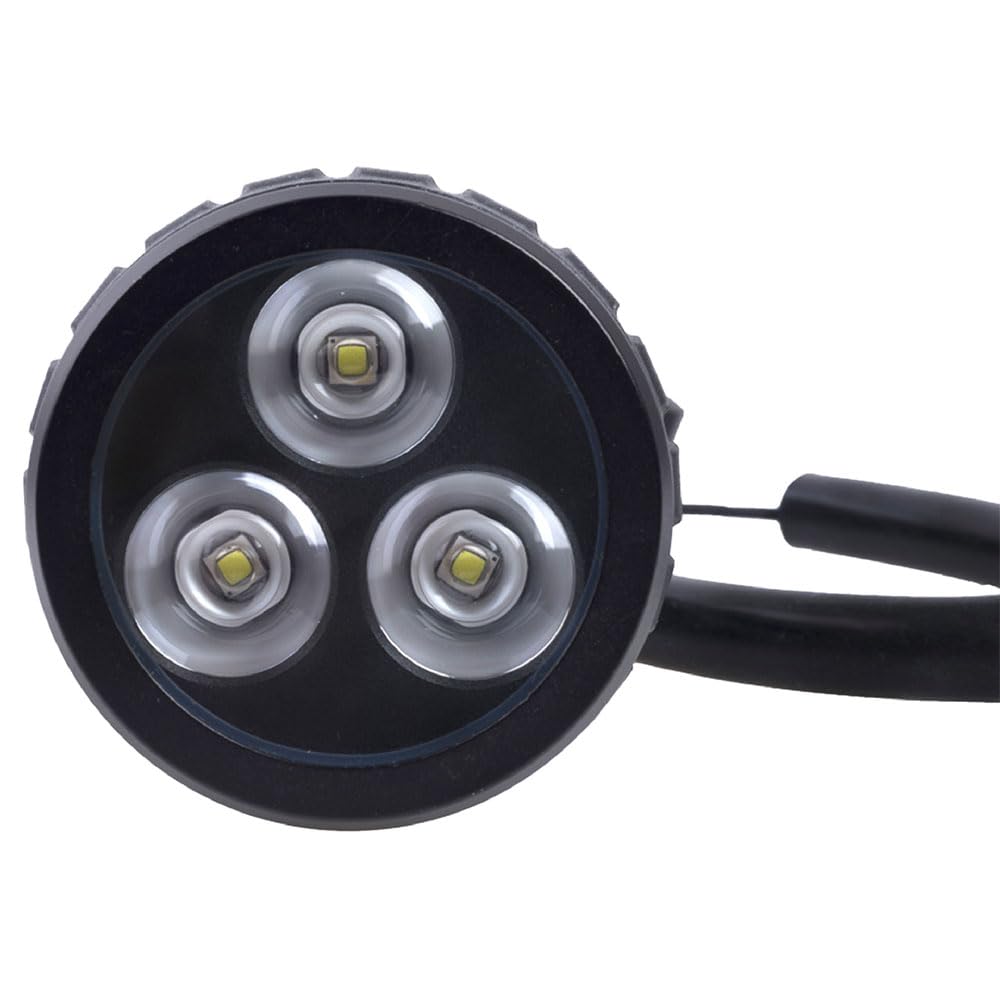 SEAC R30, Torche de plongée, 3 LED, 1500 lumens, Rechargeable par Micro USB