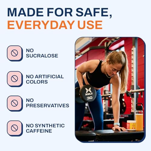 Image of Ethan's Feel Good Pre-Workout & Hydration Drink Mix, 200mg Plant-Based Caffeine, Electrolytes & Adaptogens, Vegan Organic - Orange-Mango, 30 Servings