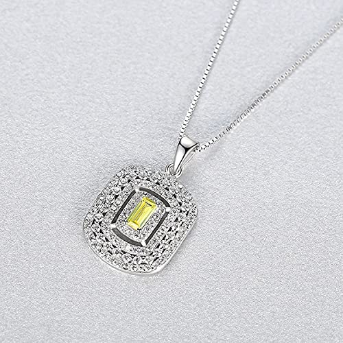 Bijoux fins collier topaze véritable pendentif de mariage luxe - 6