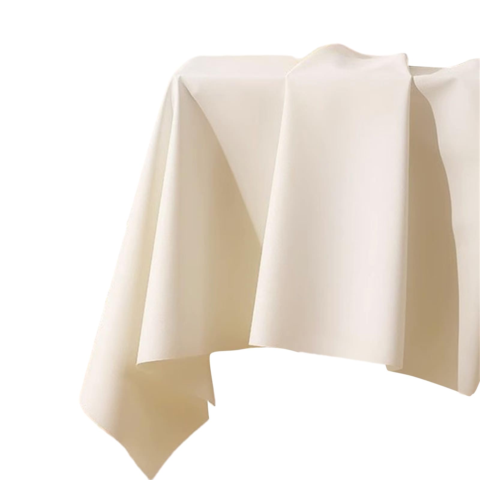 HZBB Tablecloth Elegant Cream Color Table Cover Table Cloth Water and Oil Resistant Multiple Color Desk Cover for Dining Room Tablecloth for Rectangle Tables Waterproof and Spillproof Washable Fabric