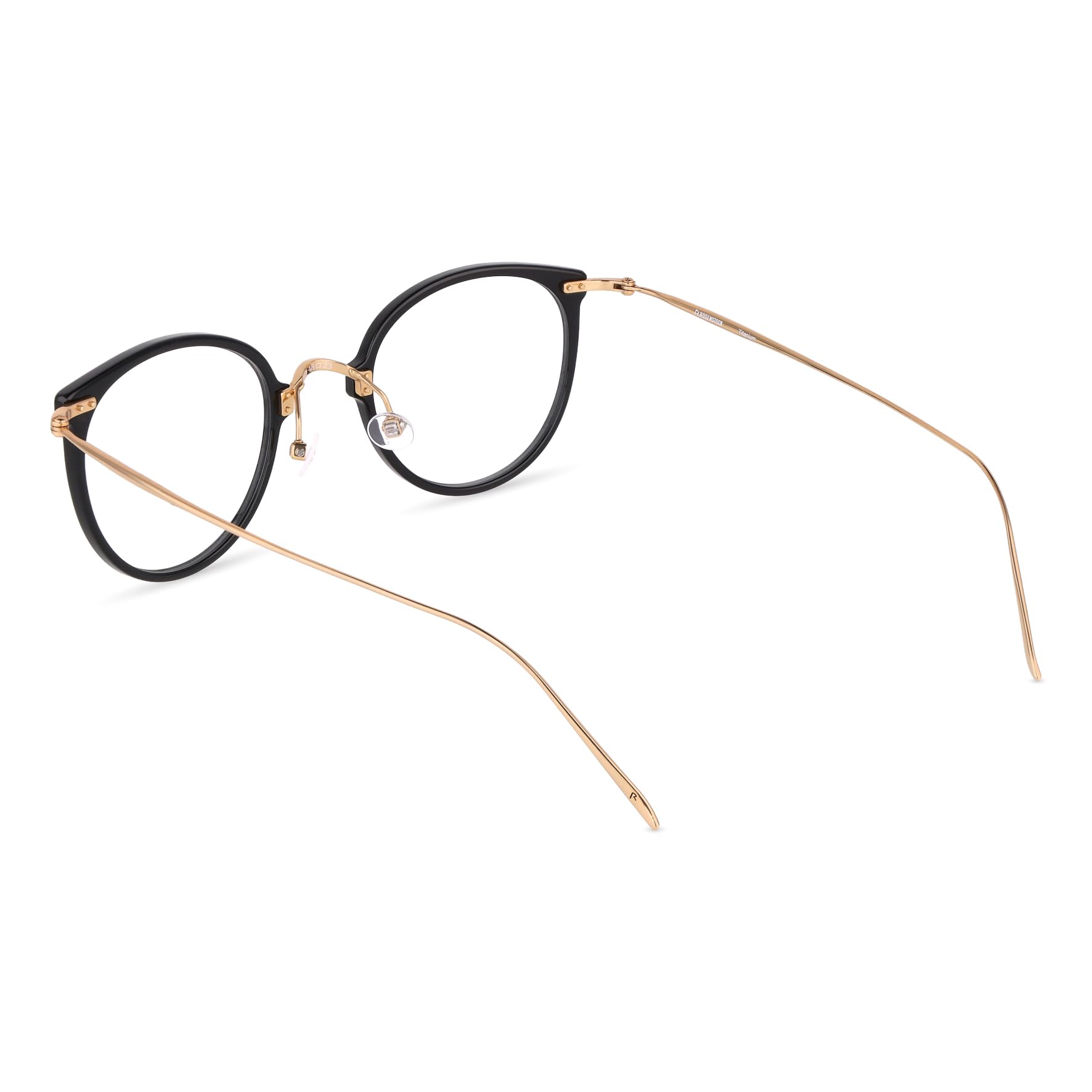 Rodenstock Brille mit Sehstärke für Damen optional mit Sonnenbrillentönung oder Blaulichtfilter, Quadratisch, gefertigt aus Acetat & Titan (inklusive Brillenetui)