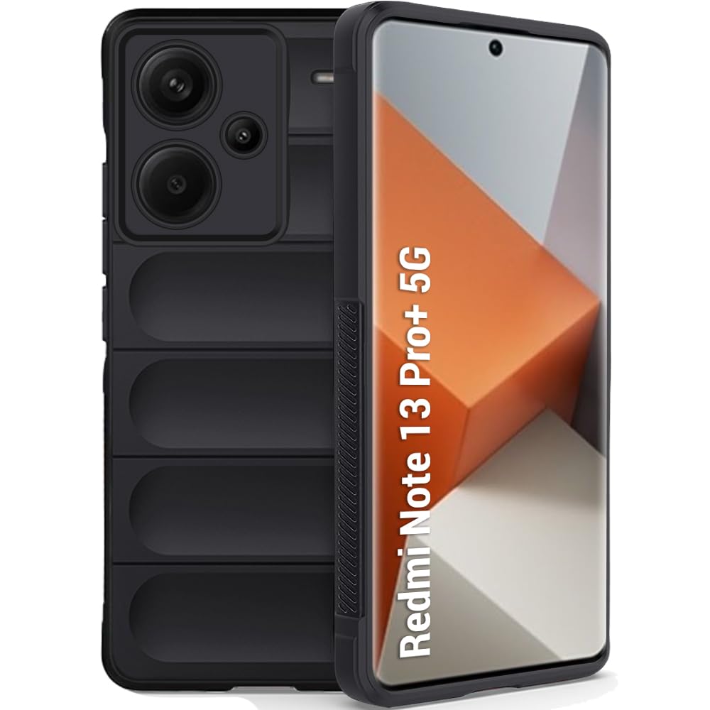 TheGiftKart Liquid Silicon Back Cover Case for Mi Redmi Note 13 Pro Plus 5G | Shockproof Military Grade Protection | Micro-Fibre Cloth On Inner Side | Built-in Anti-Slip Grip Back Cover (TPU, Black) (B0CRDLRLGD) Amazon Price History, Amazon Price Tracker