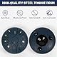 LOMUTY Zungentrommel C Dur, 6 Zoll 15 cm 11 Noten Regentrommel, Stahlzungentrommel für Klangheilung, Meditation, Musikalische Bildung und Yoga, Steel Tongue Drum als Geschenk, Dunkelblau