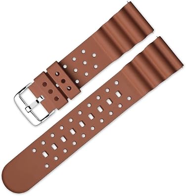 Silicone Curved Line Watch Bands 20mm 22mm Quick Release Replacement Rubber Sport Watch Straps for Diving Watches