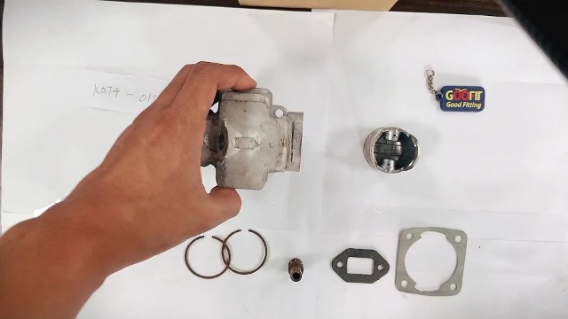 Kit De Pistón Para Scooter 2 Tiempos 50cc - Diámetro 40 Mm, Incluye Aros, Pasador Y Clips, Para Minarelli Jog