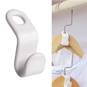 Otylzto 100PCS Hanger Hooks for Plastic Hanger Clips