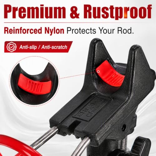 Nicunom 2 Pack Fishing Rod Holders - 360 Degree Adjustable Fishing Pole Rack Stand for Bank, Beach, Ground, Gifts for Men by Nicunom - Image 3