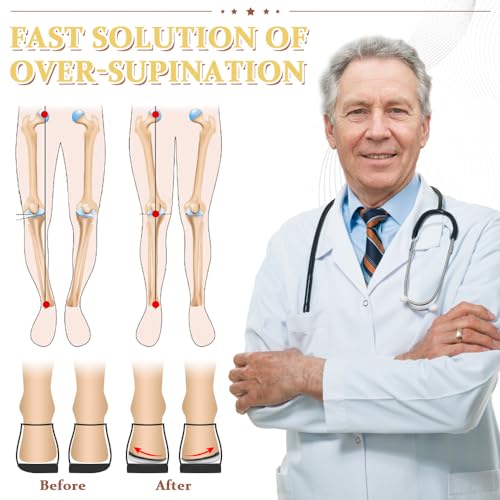 Biggcool Corrective Insoles For Supination & Over-Pronation, Orthotics Medial & Lateral Heel Wedge Inserts For Foot Alignment, Bow Legs, Knee Pain thumb #4