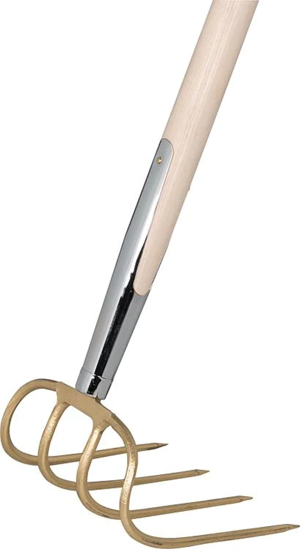 Ideal Azada de estiércol de 4 dientes con férula