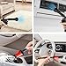 Car Air Blowgun Powerful Portable car Cleaning Gun for car, Home dusting and Other Work The air Gun Needs to be Used with an air Compressor(1 Large Brush Head, 5 Small Brush Heads, 1 Towel)