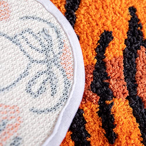 Tapete Decorativo con Estampado de Tigre 39x26in Naranja miniatura 3