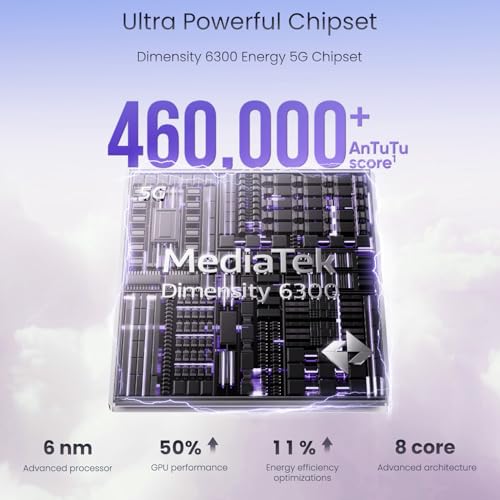 Image of realme 14T 5G Smartphone 8+128GB Obsidian Black, 6.67-inch Screen, 120Hz Display, 6000mAh Battery, 68MP Camera, MediaTek Dimensity 6300, IP69