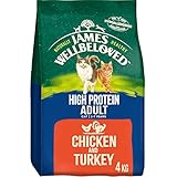 James Wellbeloved Adult High Protein Chicken and Turkey 4 kg Bag, Hypoallergenic Dry Cat Food