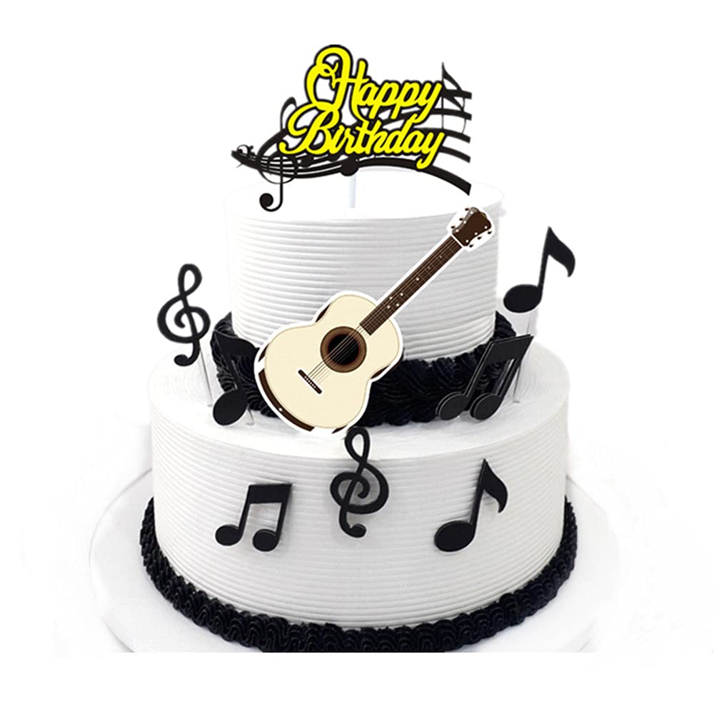 Buy Music Notes Cake Toppers,Musical Theme Birthday Party Supplies