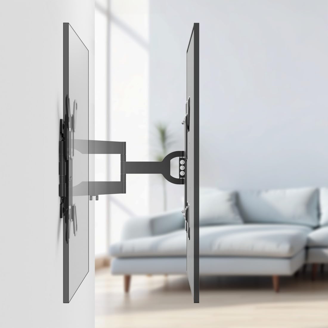 Hama TV Wandhalterung schwenkbar, neigbar, Slim, 37-90 Zoll, bis 50kg, VESA
