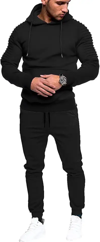 COOFANDY Men's Tracksuit 2 Piece Hoodie Sweatsuit Sets Casual Jogging Athletic Suits