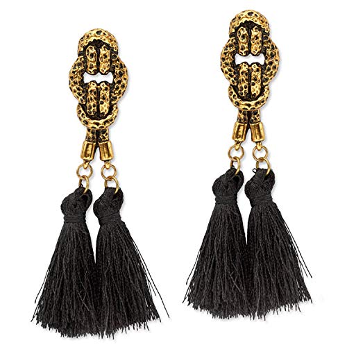 Image of Young & Forever Gift Boho Carnival Sea Island Long Tassel Earrings Handmade Beaded Bohemian Women Statement Beads Dangle Earrings Ethnic Jewelry Fringe Earrings