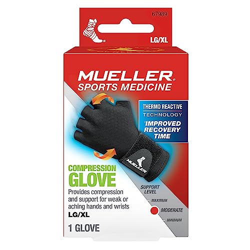 image for MUELLER Sports Medicine Reversible Compression Glove for Men and Women