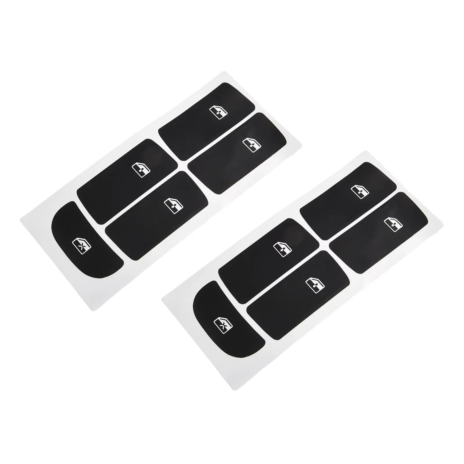 Button Repair Stickers for Car Compatible with SAAB for 9-3 2003-2012 Push Button Decals Repair Stickers Black Light Penetration Reduction Overlay Design