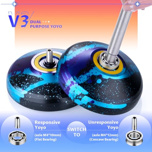 image for MAGICYOYO Responsive Yoyo V3, Professional Metal Yoyo for Kids Beginne