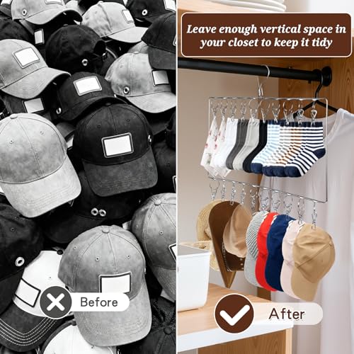 50% Off 2-Pack Stainless Steel Hat & Sock Organizer Rack - Image 5