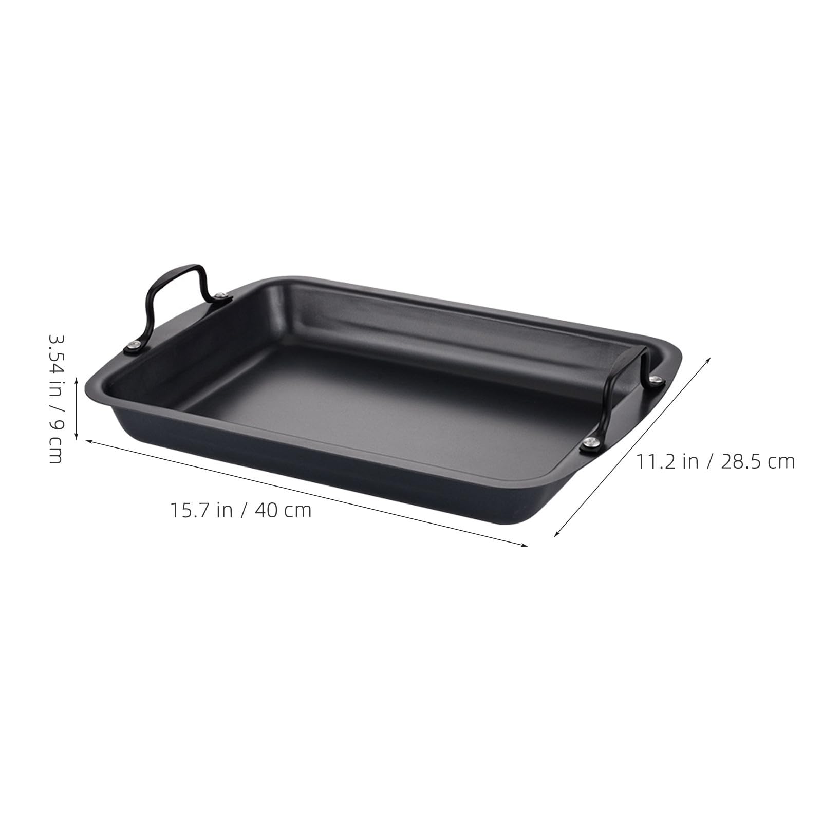 Bandeja para Asar de Acero Inoxidable Recubrimiento Antiadherente, Distribución Uniforme del Calor y Diseño Rectangular para Cocinar Pescados y Carnes