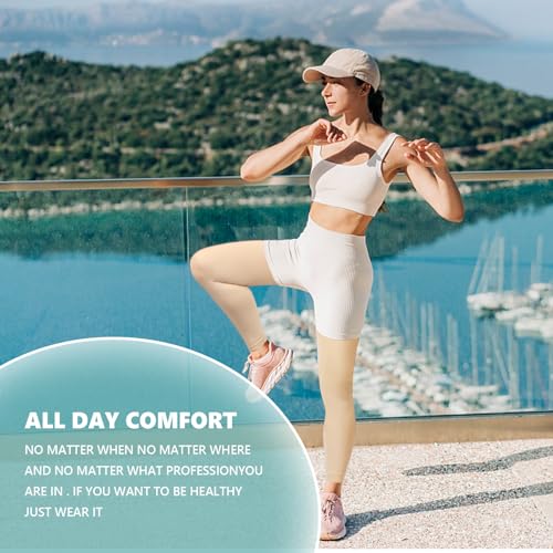 compression pantyhose for women 20-30 mmhg footless medical compression stockings waist high opaque graduated support compression hose tights for edema varicose veins swelling