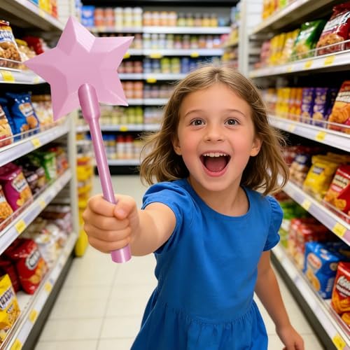 Baguette imprimée en 3D pour payer – Tap to Pay Wand, Magical Star Wands Porte-carte de paiement sans contact, pour le personnel de bar et les événements...